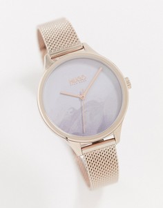 Часы с сетчатым браслетом цвета розового золота HUGO 1540061-Розовый
