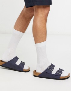 Темно-синие сандалии из искусственной кожи Birkenstock birko-flo-Темно-синий