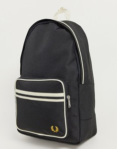 Черный рюкзак с двойным кантом Fred Perry