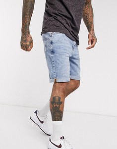 Голубые узкие джинсы Tom Tailor-Синий