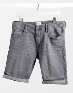 Серые джинсовые шорты узкого кроя Esprit-Серый