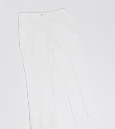Фактурные брюки ASOS DESIGN Curve-Белый