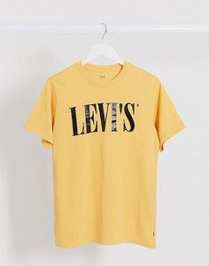 Свободная футболка с принтом Leviss-Желтый Levis®