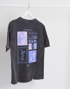 Футболка с принтом ASOS DESIGN-Черный