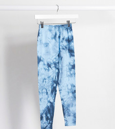 Леггинсы с принтом тай-дай ASOS DESIGN Petite-Синий