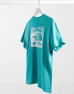 Мятно-зеленая футболка The North Face Red Box Celebration-Зеленый
