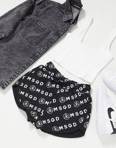 Черные шорты с принтом Missguided-Черный