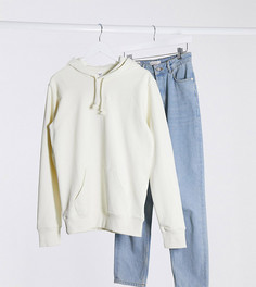 Светлый худи бойфренда с логотипом Reebok эксклюзивно для ASOS-Белый