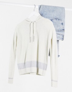 Бежевый худи с отделкой металлик River Island