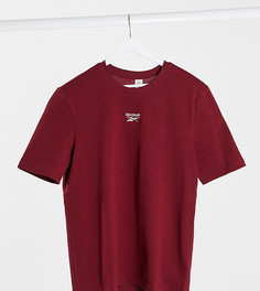 Бордовая футболка бойфренда с логотипом Reebok эксклюзивно для ASOS-Красный