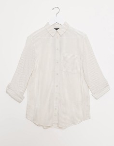 Светлая рубашка в полоску New Look-Белый