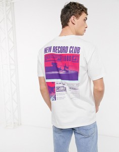 Белая футболка с принтом "record club" на спине Carhartt WIP-Белый