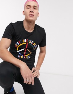 Футболка с принтом "пацифик" Love Moschino-Черный