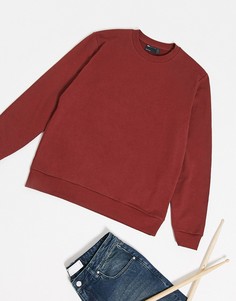 Бордовый свитшот ASOS DESIGN-Красный