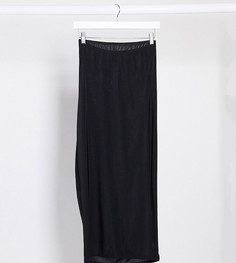 Черное платье-бандо миди Fashionkilla Maternity-Черный