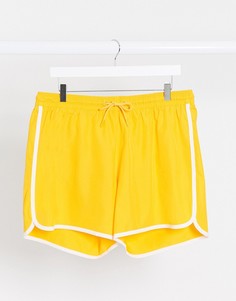 Желтые шорты для плавания Weekday-Желтый