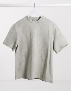 Серая футболка с принтом тай-дай Weekday-Серый