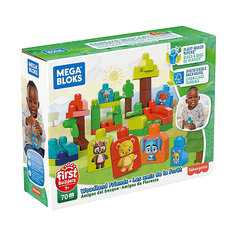 Конструктор ЭКО Mega Bloks First Builders Лесные друзья, 70 деталей Mattel