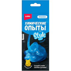 Химические опыты Lori Style Slime Голубой