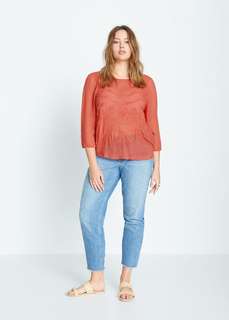 Струящаяся блузка с вышивкой - Imperial-i Mango