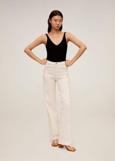 Топ из трикотажа в рубчик - Gymnasti Mango