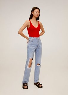 Топ из трикотажа в рубчик - Gymnasti Mango