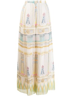 Temperley London шифоновые брюки Athena с принтом