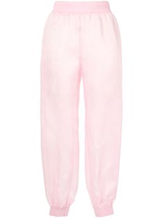 Moschino прозрачные зауженные брюки