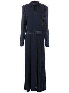 Jean Paul Gaultier Pre-Owned платье макси с поясом