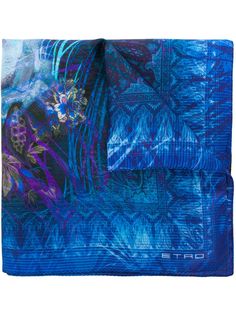 Etro шарф с принтом лягушки