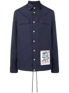 Kenzo рубашка с подолом на шнурке