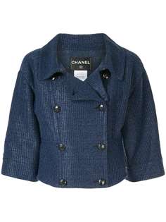 Chanel Pre-Owned двубортный укороченный пиджак
