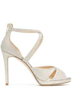 Jimmy Choo босоножки Lorina 100 с блестками