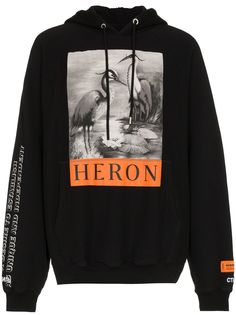 Heron Preston толстовка с капюшоном и логотипом
