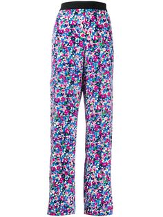 Karl Lagerfeld брюки с цветочным принтом