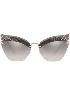 Miu Miu Eyewear солнцезащитные очки Scenique с декором