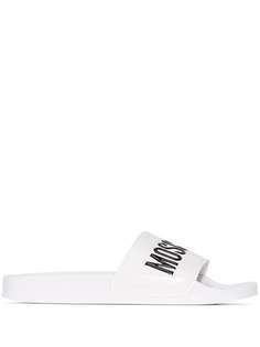 Moschino шлепанцы с логотипом