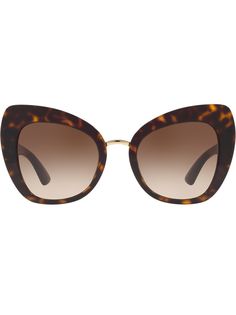 Dolce & Gabbana Eyewear затемненные солнцезащитные очки в оправе "кошачий глаз"