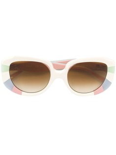 Chloé Eyewear солнцезащитные очки кошачий глаз в стиле колор-блок