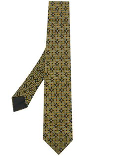 Hermès галстук с принтом