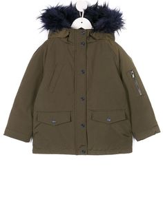 Kenzo Kids fur trim parka