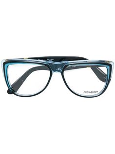 Yves Saint Laurent Pre-Owned очки в трехцветной оправе