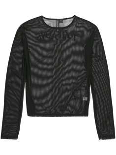 Y-3 полупрозрачная футболка Yohji Love