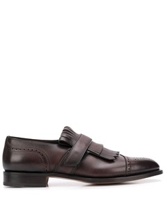 Santoni лоферы с бахромой