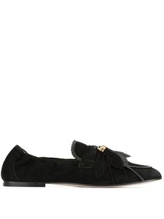 Tods лоферы с отделкой в виде перьев Tod`S