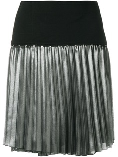 Versace Jeans Couture плиссированная юбка с эффектом металлик