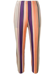 Pleats Please Issey Miyake плиссированные брюки в полоску