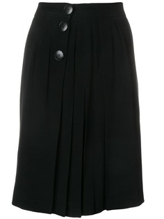 Yves Saint Laurent Pre-Owned короткая плиссированная юбка