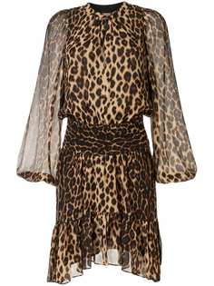A.L.C. платье Sidney с леопардовым принтом