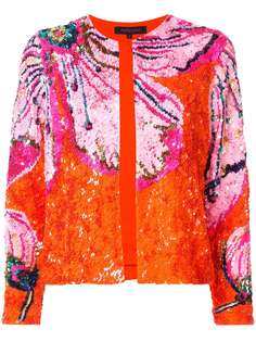 Manish Arora пиджак с цветочным узором и пайетками